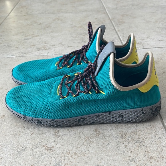 Adidas Tennis 🎾 HU 🧩 Pharrell Teal Size US 11 - Picture 4 of 7